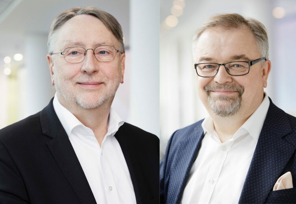 Bernd Lange und Jens Geier, Mitglieder des Europäischen Parlaments