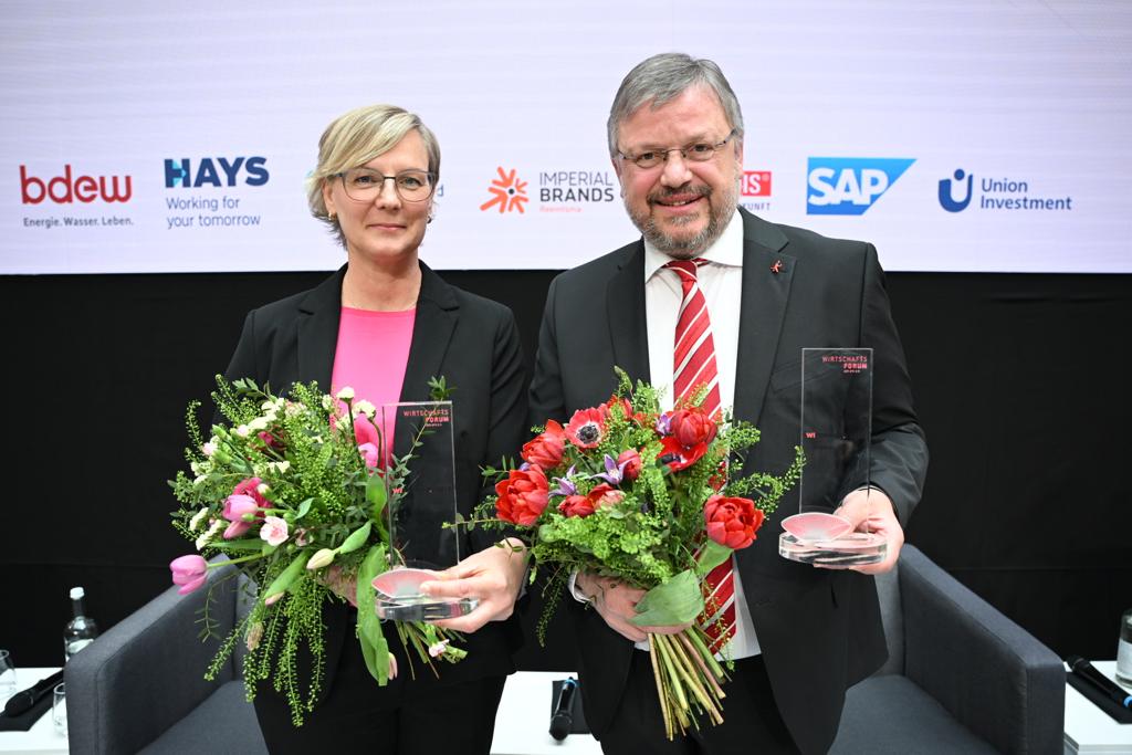 Katrin Lässig und Andreas Rimkus werden mit dem WiForward 2023 gewürdigt
